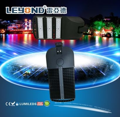 LUMILEDS 5050/3030 chip LED Street Lighting , led road lamp black / gray housing
